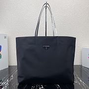 Prada Tessuto Tote Bag Black Cloth Nylon 40×34×16cm - 1