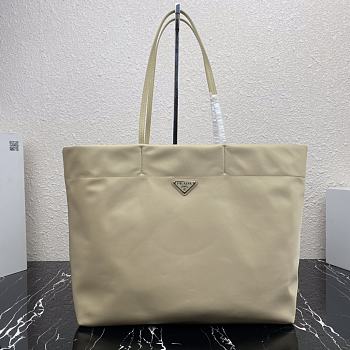 Prada Tessuto Tote Bag Cream Cloth Nylon 40×34×16cm