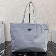 Prada Tessuto Tote Bag Grey Cloth Nylon 40×34×16cm - 4