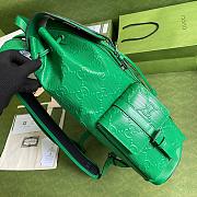 Gucci Jumbo Backpack Green Size 43x34cmx12cm - 4