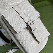 Gucci Jumbo Backpack White Size 43x34x12cm - 5