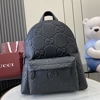 Gucci Jumbo GG Backpack Black Size 40X35x17cm