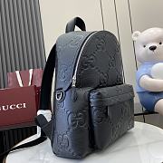 Gucci Jumbo GG Backpack Black Size 40X35x17cm - 6