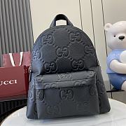 Gucci Jumbo GG Backpack Black Size 40X35x17cm - 3