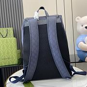 GUCCI OPHIDIA BACKPACK BLUE 792104 Size 44x34x21cm - 4