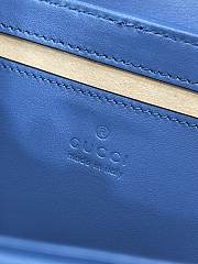 Gucci Calfskin Matelasse Aria Clear Blue 22x13x6CM - 5