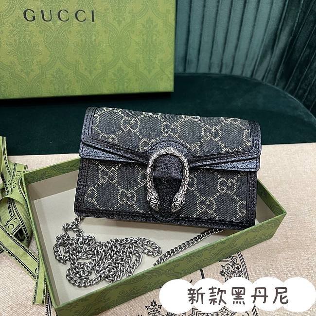 Gucci Dionysus GG Super Black Size 16x10x4CM - 1