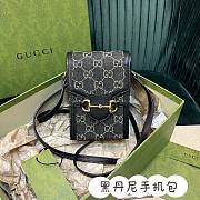 Gucci Horsebit 1955 Mini Black Size 11.5x17x4CM - 2