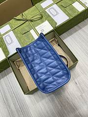 Gucci Mamont GG Tote Bag In Blue 26x19x11CM - 3