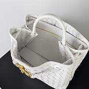 Bottega Veneta Andiamo Bag White Size 32x24x12cm - 5