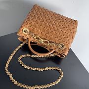 Bottega Veneta Andiamo Bag Orange Size 25x22x10cm - 6