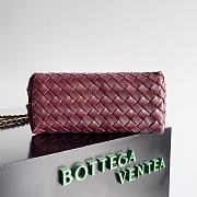 Bottega Veneta Andiamo Bag Plum Size 25x22x10cm - 4