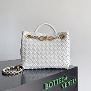 Bottega Veneta Andiamo Bag White Size 25x22x10cm - 1
