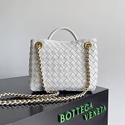 Bottega Veneta Andiamo Bag White Size 25x22x10cm - 6