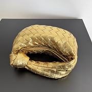 Bottega Veneta Jodie Rough Leather Gold Size 23x15x5cm - 4