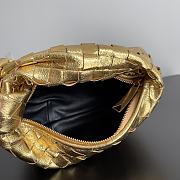 Bottega Veneta Jodie Rough Leather Gold Size 23x15x5cm - 3