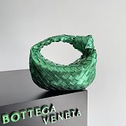 Bottega Veneta Jodie Rough Leather Green Size 23x15x5cm - 6