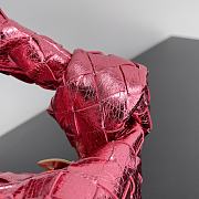 Bottega Veneta Jodie Rough Leather Pink Size 23x15x5cm - 3