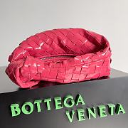 Bottega Veneta Jodie Shiny Leather Pink Size 23x15x5cm - 3