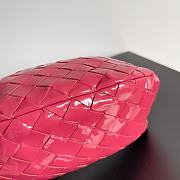Bottega Veneta Jodie Shiny Leather Pink Size 23x15x5cm - 2