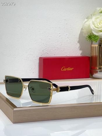 Cartier Glasses Gold Green CT0886