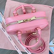 Miu Miu Arcadie Leather Bag Gold Pink 22x10x7cm - 2