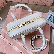 Miu Miu Arcadie Leather Bag Gold White 22x10x7cm - 5