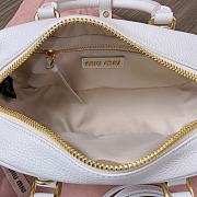Miu Miu Arcadie Leather Bag Gold White 22x10x7cm - 2