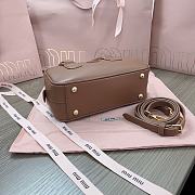 Miu Miu Arcadie Leather Bag Brown 22x10x7cm - 3