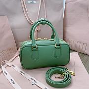 Miu Miu Arcadie Leather Bag Green 22x10x7cm - 4