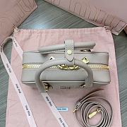 Miu Miu Arcadie Leather Bag Beige 22x10x7cm - 4