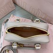 Miu Miu Arcadie Leather Bag Beige 22x10x7cm - 3