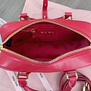 Miu Miu Arcadie Leather Bag Red 22x10x7cm - 2