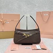 Miu Miu Aventure Nappa Leather Brown Bag 33×5×20cm - 5