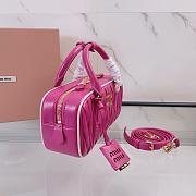 Miu Miu Pink Matelassé Leather Arcadie Size 22x10x7cm - 5