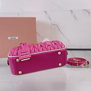 Miu Miu Pink Matelassé Leather Arcadie Size 22x10x7cm - 4