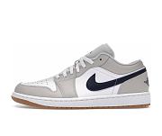 Air Jordan 1 Low Midnight Navy Neutral Grey 553558-146 - 1