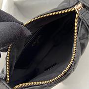 Chanel 23C Mini Hoop Loop Hobo Black 16x16x5.5cm - 6