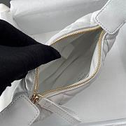 Chanel 23C Mini Hoop Loop Hobo White 16x16x5.5cm - 2
