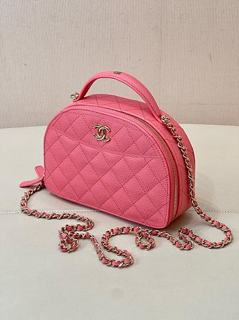 Chanel 25C Bowling Pink Size 18x13x7cm