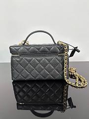 Chanel 25C Long Vanity Caviar Black Bag 17x19x5cm - 4