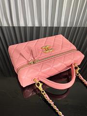 Chanel 25C Long Vanity Caviar Pink Bag 17x19x5cm - 5