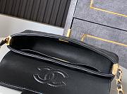 Chanel 25P Kelly Black Bag Size 19x6x12cm - 6