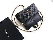 Chanel 25P Kelly Black Bag Size 19x6x12cm - 5