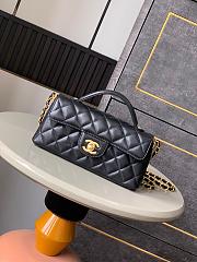 Chanel 25P Kelly Black Bag Size 19x6x12cm - 3