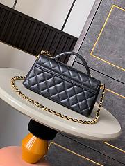Chanel 25P Kelly Black Bag Size 19x6x12cm - 2