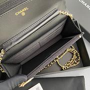 Chanel Woc Patent Black Gold Size 20x13x3.5cm - 5