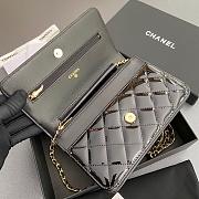 Chanel Woc Patent Black Gold Size 20x13x3.5cm - 2