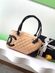 Chanel Beige Quilted Leather Cambon 27x10x15cm - 6
