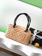 Chanel Beige Quilted Leather Cambon 27x10x15cm - 5